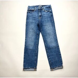 Good American Good Legs Jeans Women 28 Stretch Cotton 5-Pockets Denim High‎ Rise
